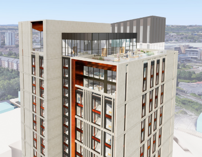 Winvic tops out 23-storey BTR project in Cardiff’s capital quarter