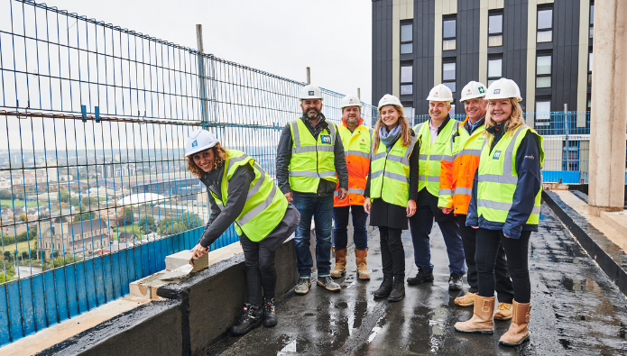 Winvic tops out 23-storey BTR project in Cardiff’s capital quarter