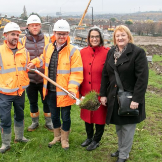 Construction starts on 109 home development on disused land