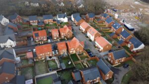 New Build Housing Estate in the UK